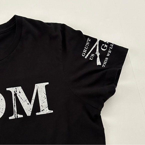 Grunt Style Black White Mom Cotton tee shirt size XL - Picture 6 of 9